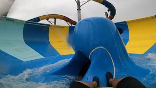 4k Racer Bowl Water Slide at Austin Adventure and Water Park Johor Bahru [upl. by Carin729]