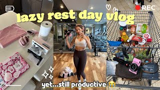 vlog a needed LAZY self care sunday still productive 🌞 amazon amp white fox haul groceries etc [upl. by Ethelin]