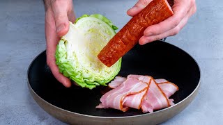 Stuvad kål med rökt bacon  maken slickade till och med tallriken efteråt [upl. by Aydiv71]