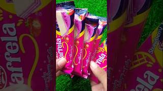 Strawberry Flavour Crispy Wafer 😛🔥 shorts asmr strawberry waffers [upl. by Euell]