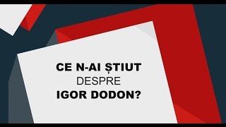 Ce nai stiut despre Igor Dodon [upl. by Socem330]