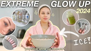 EXTREME 2024 GLOW UP physical self  self care habits  tips beauty treatments wellness rituals [upl. by Ihcalam]