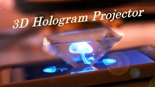 DIY Hologram Projector in 3D using Smartphone  Lifehack [upl. by Burhans383]