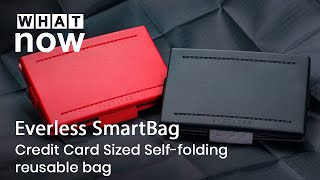 Everless Smartbag  Credit Card Sized Selffolding Reusable Bag [upl. by Laubin]