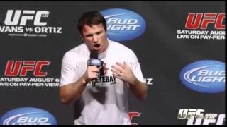 Chael Sonnen UFC 133 QampA [upl. by Ahseenyt]