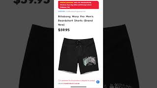 Motorhelmets Store Sale Billabong Warp Pro and Tribong X Men’s Boardshort Shorts shorts youtube [upl. by Fast]