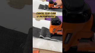 Cuantas telas Engrampa tapicero aprende tapiceria tutorial diy tools [upl. by Acinorahs]