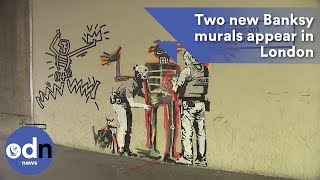 Two new Banksy murals appear in London [upl. by Gellman973]