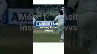 Mohamed Asif inswing delivery to VVS cricketcoaching [upl. by Pathe]