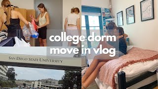 vlog college dorm move in san diego state university [upl. by Carlstrom]