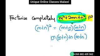 Form 3 Maths  Algebraic Expressions and Equations factorise completely practice question [upl. by Theone]