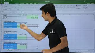 MS Excel  Date Functions Part 1 [upl. by Atekihc382]