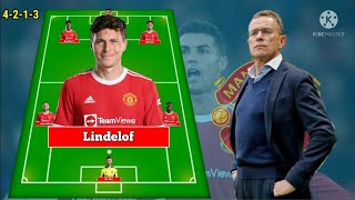 Potential line up Manchester United under Ralf Rangnick  4213 Formations [upl. by Neyr562]