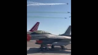 Turkish Air Force participated in the ‘Egypt International Air Fair’ with two F16s [upl. by Hterrag451]