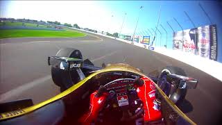 VISOR CAM James Hinchcliffe at Gateway Motorsports Park [upl. by Maxima]