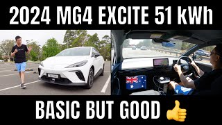 2024 MG4 Excite 51 kWh Australia Range Test Handling Walkaround Review [upl. by Mychael79]