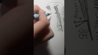 Drawing Apoc 2 guns part 11 m1918 tankgewehr gundrawing drawing art apoc2 apocalypserising2 [upl. by Etteragram]