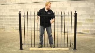 Wrought Iron Fence DIY Installation [upl. by Haerle]