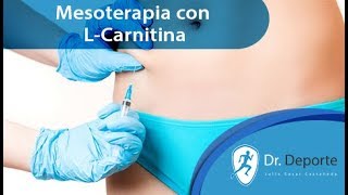 Mesoterapia con Lcarnitina y su efectividad para perder peso [upl. by Gnirps121]