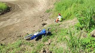 OMPONG GABRIEL 77 OVERSHOOT ACCIDENT  KRB MX TRACK [upl. by Anerual]