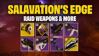 Salvations Edge Raid quotWeapon and Cosmetic Itemsquot The final shape [upl. by Dola326]