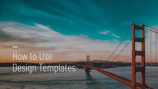 How to Use Design Templates in BeFunky [upl. by Zolly]