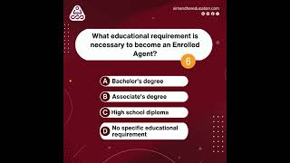 What is the educational requirement for Enrolled Agent  simandhareducation career [upl. by Keon956]