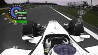 Rubens Barrichello onboard lap Nurburgring 2009 [upl. by Maribelle]