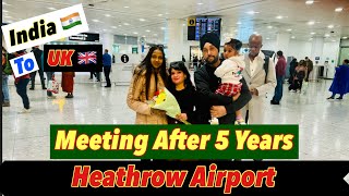 Sis Aayi India Se  Met Her After 5 Years  Heathrow Airport  Emotional Time [upl. by Larimer356]