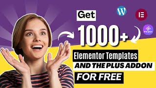 Get 1000 PRO Templates for FREE with Elementors Plus Addon [upl. by Havens]