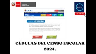 CEDULAS DEL CENSO ESCOLAR Y LOCAL 2024 [upl. by Aroel]