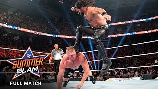 FULL MATCH Brock Lesnar vs Seth Rollins  Universal Title Match SummerSlam 2019 [upl. by Yalhsa]