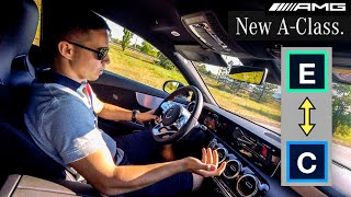 2019 MERCEDES ACLASS A180d Fuel Challenge ECO vs COMFORT [upl. by Esmeralda]