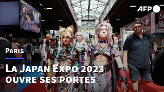 La Japan Expo 2023 ouvre ses portes à Paris  AFP [upl. by Anoiek]