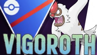 VIGOROTH is A VERY STRONG OPEN GREAT LEAGUE PICK  Pokemon GO Battle League [upl. by Notlih555]