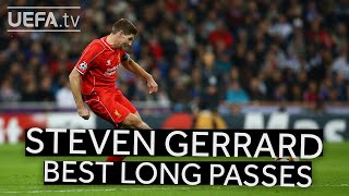 STEVEN GERRARD Best Long Passer in UCL [upl. by Nosretep548]