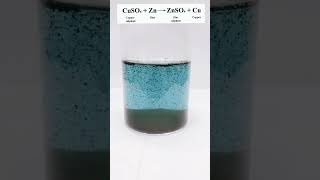 Displacement Reaction🤯 Reaction between copper sulphate and zinc metal class 10 chemistry [upl. by Meek]