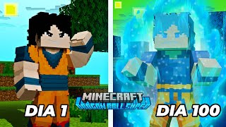 SOBREVIVÍ 100 DÍAS Siendo GOKU en MINECRAFT  MINECRAFT DRAGON BALL SUPER [upl. by Curt]