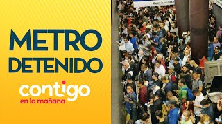 NO DISPONIBLES La gran aglomeración que se formó en el Metro  Contigo en La Mañana [upl. by Durer]