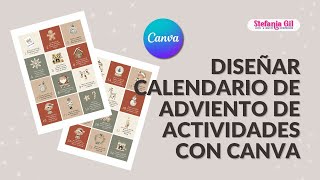 Diseñar Calendario de Adviento de actividades con Canva  Uso Personal y Comercial Vender en Etsy [upl. by Gamal]