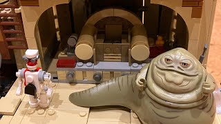 Lego Star Wars Jabbas Palace Boba Fett MOC [upl. by Peih87]