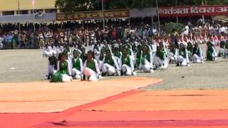 School Girls Boys Dance Performance in Police Ground on Independence Day Celebration Bilaspur Copy M [upl. by Iruy]