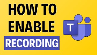 How To Enable Recording Microsoft Teams Tutorial  2024 [upl. by Eintruoc656]