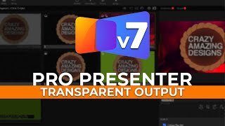 ProPresenter 7  Transparent Output Alpha Chroma Key Training [upl. by Eisset]