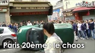 Paris  chaos dans le 20ème arrondissement [upl. by Savvas890]