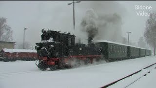 DampfZüge in Schnee und Eis  Steam Trains in the snow  Dampflok [upl. by Achorn]