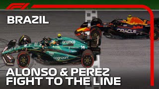 Alonso And Perezs Incredible Photo Finish  2023 Sao Paulo Grand Prix [upl. by Raffin]