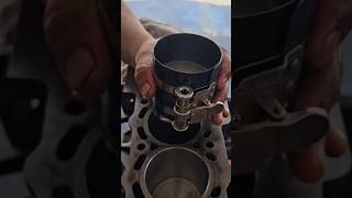 Mechanic Tricks  Piston assembly automobile mechanic automotive diy engine [upl. by Adnolat357]