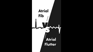 Atrial Fibrillation vs Atrial Flutter on EKG [upl. by Allimaj406]