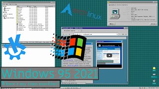 How to use Windows 95 in 2021  Arch rice [upl. by Moht]